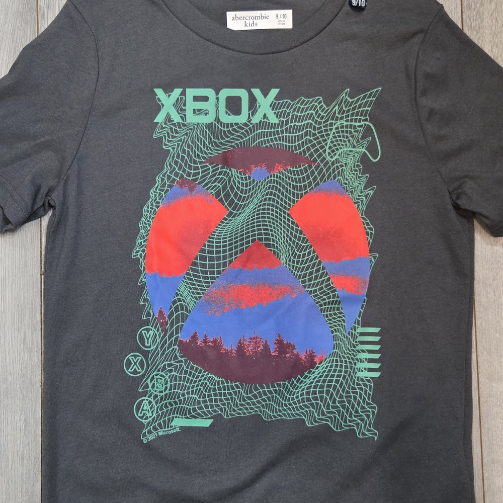 Abercrombie Kids Charcoal Xbox Graphic Tee